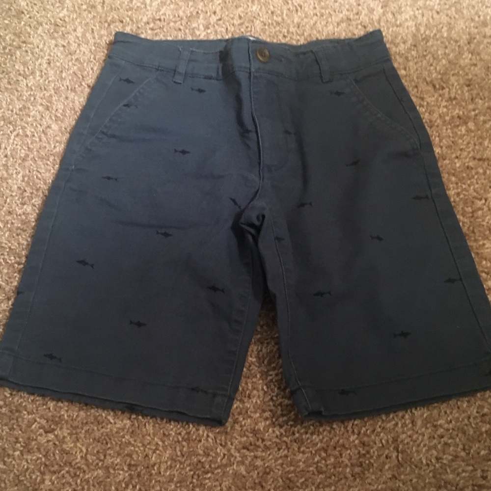 Old Navy Boys Shark Shorts Navy